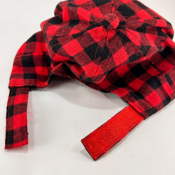 Classic Buffalo Plaid Strap Back Cap Hat Red Checkered Baseball Outdoor Mens - Picture 12 of 12